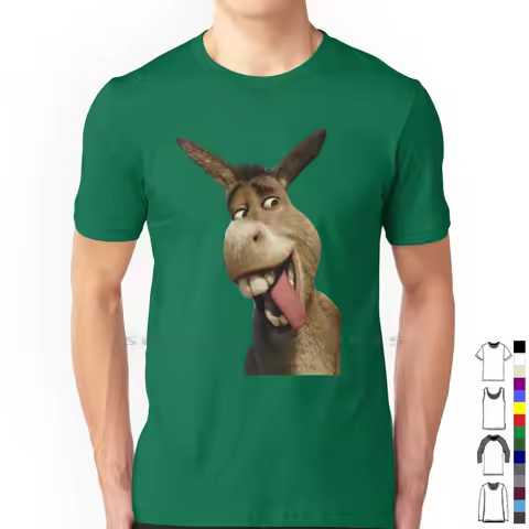 Donkey From Shrek T Shirt 100% Cotton Shrek 2 Animation Shrek Movie Shrek Full Movie Shrek Part Shre