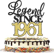 1 Pack 65th Birthday Cake Decoration Glitter Cheers to 65 Cake Topper Legend Since 1961 Cake Decorat