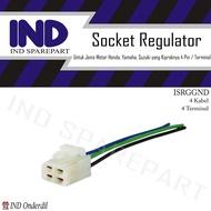 IND Socket Parts-Socket Kiprok-Regulator 4 Wires-Pin Revo-Absolute/Blade/Win/A800