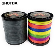 GHOTDA 12 Strand 9 Strand PE Line Braided Fishing Line Multifilament Fishing Braid Thread 20LBS-135L