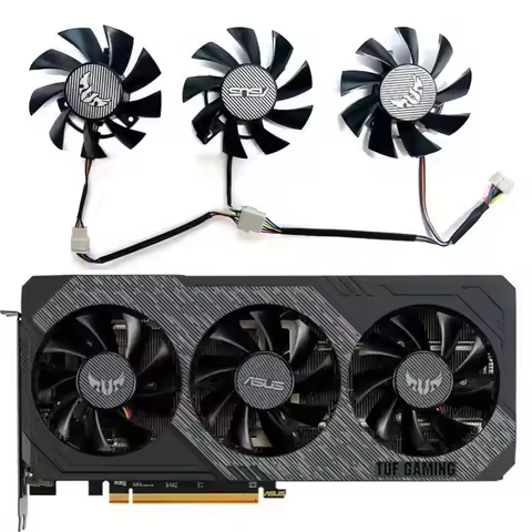 TD62 75mm FD8015U12D Graphics Card Cooler Fan Replacement 39mm 7Pin for ASUS RX5600 RX5700 XT GTX166