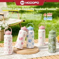 MODOFO 1000ML Tumbler Hadiah Hari Guru Thermos Tahan Sejuk Thermos Water Bottle Souvenir Portable tu