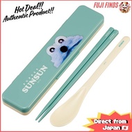 Skater Chopsticks and Spoon Combination Set, 18cm, Made in Japan, Puppet Sunsun CCS3SA-A 【Direct fr