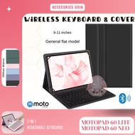 (CASE & KEYBOARD) Motopad 60 Lite Motopad 60 Neo Wireless Bluetooth Blutooth KEYBOARD KEYBOARD Flip 