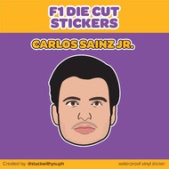 CARLOS SAINZ JR. (F1) Waterproof, Vinyl Matte Sticker