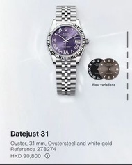 勞力士 Datejust 31 腕錶
