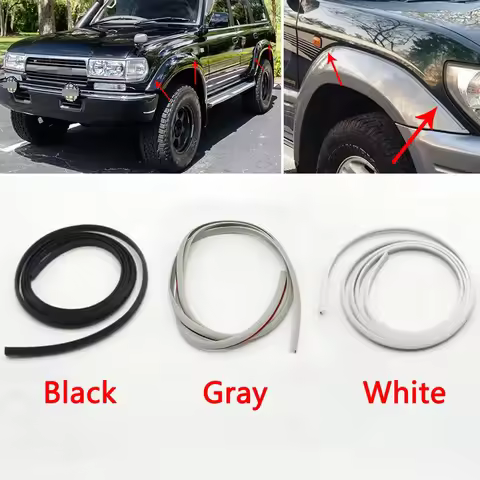 1.5M Car Side Fender Wheel Arches Surround Rubber Sealing Strip For Toyota Land Cruiser LC80 4500 19