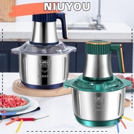 NIUYOU Electric Meat Grinders, Household 5L Food Crusher, Multifunctional High Capacity Stainless Steel Kitchen Appliances