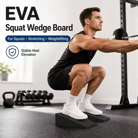 1/2PCS EVA Foam Slant Board Squat Wedge Calf Stretch Board Foot Stretch Trainer for Yoga Weightlifti