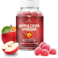 BeLive Apple Cider Vinegar Gummies - ACV Gummies Without Sugar I Detox & Cleanse Digestive Health