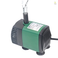 7W 600L/H Submersible Water Pump Mini Fountain Pump Ultra Quiet Water Pump for Aquarium Fish Tank Pond Water Gardens Hydroponic Systems with Nozzles