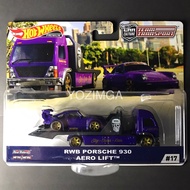 HOT WHEELS PORSCHE 930 RWB TEAM TRANSPORT (rack)