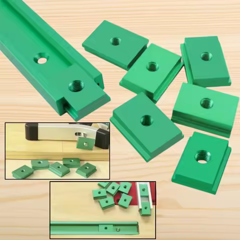 10pcs Track Nut M6/M8 T-Slider, T-Slot Miter Track Jig Sliding Nut Aluminum Alloy T Slot Nut Woodwor