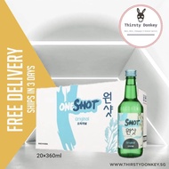 ONESHOT Original Soju (20 bottles x 360ml)