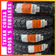 TAYAR CORSA CROSS S SCOOTER TYRES TUBELESS [ 110/70*13, 130/70*13, 110/80*14 ]