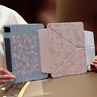 เคส iPad Acrylic รุ่น 2025 พร้อมช่องเสียบปากกา ดีไซน์น่ารัก ดูดซับแม่เหล็ก สำหรับผู้หญิง วัยรุ่น นัก