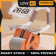 LOVE4U Professional Elbow Support AB Wheel Plank Roller Equipment Automatic Rebound Roller Abdominal