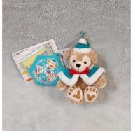 全新 日本迪士尼樂園 聖誕節 達菲熊披風坐姿披風吊飾小玩偶 2014年 耶誕節duffy冬季外套包包掛飾小娃娃 斗篷掛件