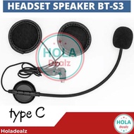HEADSET INTERCOM BTS 3 HEADSET BTS 3 HEADSET BT-S3 HEADSET BTS3 SPEAKER BTS 3 BLUETOOTH HELM ORIGINA