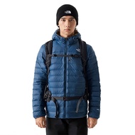 [THE NORTH FACE United States] Men's Double-Sided Down Warm Hooded Jacket (FP700) {Navy Blue/Yellow}