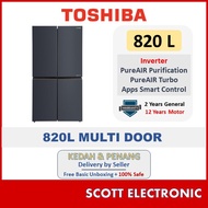 Toshiba 820L NaturePure Series PureAIR Origin Inverter IOT Multi Door Refrigerator GR-RF900WI-PMY(06