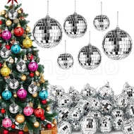 Hanging Mirror Disco 4D Ball Glass Disco Ball Silver Mini Disco Ball Reflective Disco Ball,  Disco P