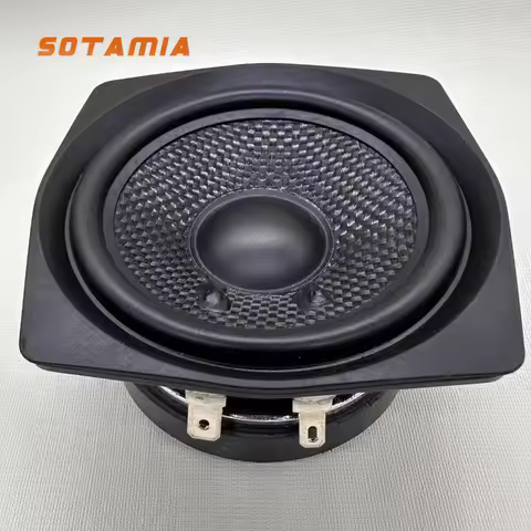 SOTAMIA 1PCS 3 Inch Subwoofer 6 Ohm 50 Watt Glass Fiber Cone Basin Large Magnet Speaker Unit Powerfu