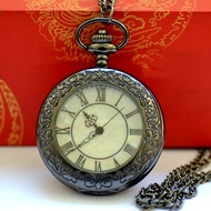 Roman Scale Symphony Glass Lace Pocket Watch Large Quartz Watch Quartz Pocket Watch 061h16