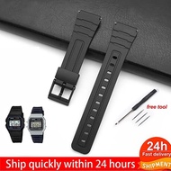 Casio W-217 W-217H F-91H Black Premium Watch Strap
