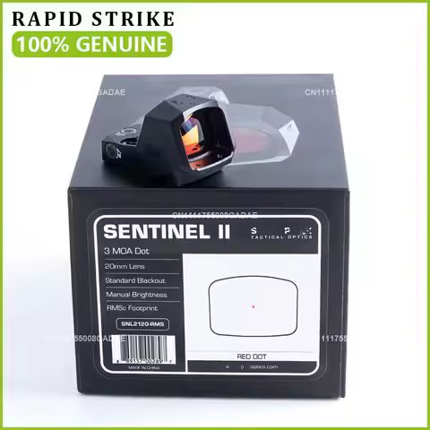 【GENUINE】SENTINEL II Ultra-Compact 3 MOA Red Dot Sight 1x20MM RMSC Footprint G43X/G48X/P365XL/Hellca