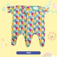 KATUN Long Baby Jumpsuit Without Hat Closed Leg Model Age 3-6 Months Cool Cotton Material Bear Motif