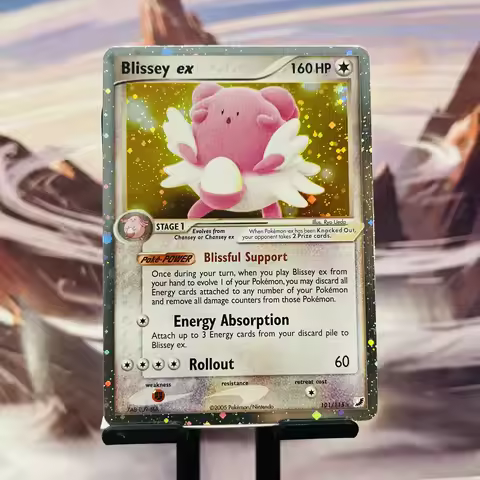 Bandai PKM Single Pokemon Proxy Cards High Quality Pikachu Board Games Big Sale Blissey ex Unseen Fo