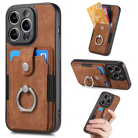Leather Case For OPPO A17 A9 A5 A53 2020 A53S A16 A15 A72 A52 A96 A93 A92S Magnet Buckle Card Slot W