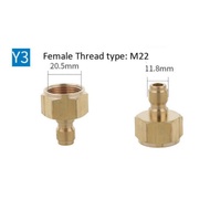 1/ 4 inch quick connect & M22 female thread connection