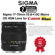 Sigma 17-70mm f/2.8-4 DC OS HSM super wide angle super macro HSM original for canon Nikon