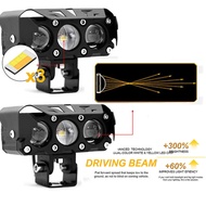 ♧ MOKOTO Double Lamp CREE QUADSHOT / Tri-Star Motorcycle/Car LED MINI DRIVING LIGHT UNIVERSAL 12