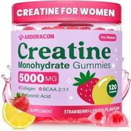 Creatine untuk Wanita Creatine Monohydrate dengan Kolagen BCAA & Asid Hyaluronik untuk, & Gula Creat