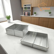 2-Section Pan Brownie Pan/ Bread/ 2-Section Layer Cake Pan Size 20x20x4cm & 20x20x7cm