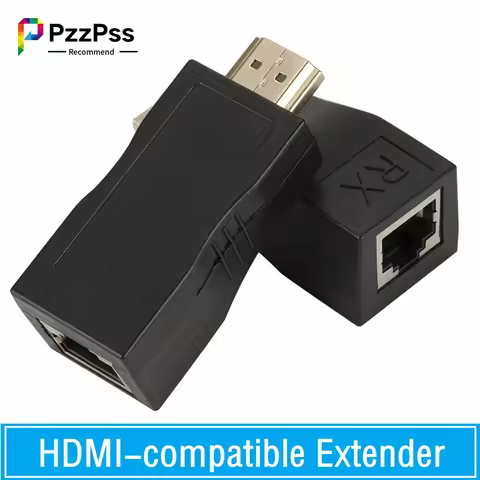 HDMI-compatible Extender Rj45 4K 3D HDMI-compatible 1.4 30M Extender to RJ45 Over Cat 5e/6 Network L
