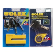 SOLEX + Motorcycle Disc Brake Lock Model 9030 + 9025