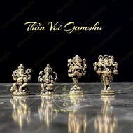 Mini Ganesha Elephant God - Decorative Bronze Statue Elephant Statue Decor