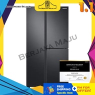 Samsung 670L 3 Door Side By Side Inverter Refrigerator RS63R5591B4/ME (Black) RS63R5591B4