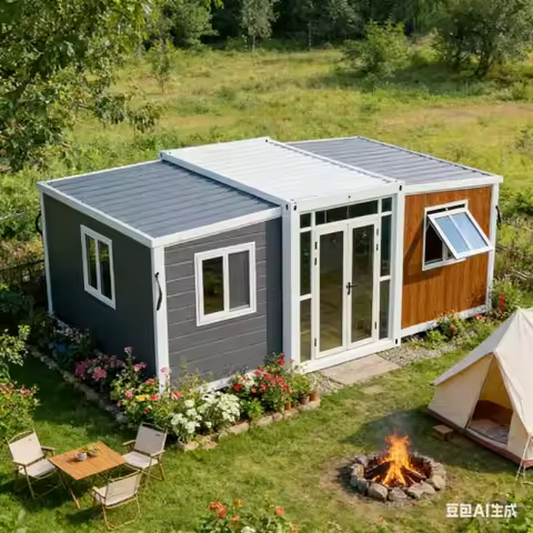 Container Homes 40Ft Luxury House 40 Ft Expandable Foldable Tiny Home Portable House Foldable Contai