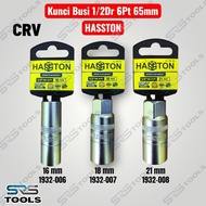 MATA HASSTON 1/ 2 Inch Spark Plug Socket Wrench Length 6 Pt 16 18 21 mm - Shock Socket Bit 1/2" Dr x