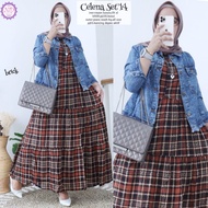 CELLENA SET JAKET JEANS DAN GAMIS CELENA TANPA LENGAN