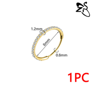 1 PC 20G Stainless Steel Nose Ring Piercing Septum Piercing Lip Ring 6mm/8mm/9mm/10mm/12mm Seamless 