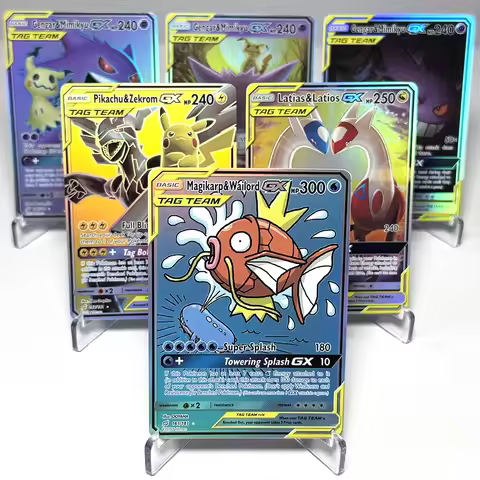 PKM Team Up (TEU) GX Game Cards Hot Sellers Rare Celebi&Venusaur Eevee＆Snorlax Gengar&Mimikyu Latias