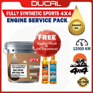 DUCAL FULLY SYNTHETIC DIESEL 4X4 ENGINE OIL 5W40 8L CK4/SN API CK4/SN (FREE ENGINE FLUSH & OIL TREAT