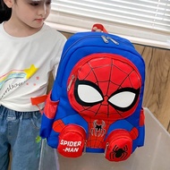 33cm 3D Kids Children Student Primary Spiderman School Bag Beg Budak Sekolah Rendah Spiderman