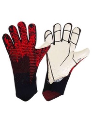 1 雙足球守門員手套防滑訓練耐磨手指保護聖誕老人設計